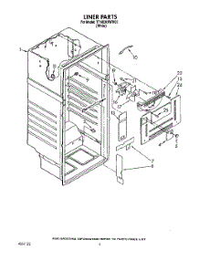 03 - Liner parts for Estate Refrigerator TT18EKRWW02 from AppliancePartsPros.com