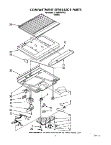 04 - Compartment Separator parts for Estate Refrigerator TT18EKRWW02 from AppliancePartsPros.com