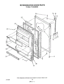 08 - Refrigerator Door , Not Illustrated parts for Estate Refrigerator TT18CKXWW00 from AppliancePartsPros.com