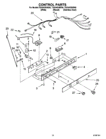 11 - Control Parts parts for Estate Refrigerator TS25AGXNS00 from AppliancePartsPros.com