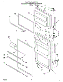 02 - Door parts for Estate Refrigerator TT18DKXDN03 from AppliancePartsPros.com
