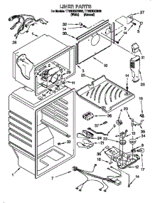 Liner parts for Estate Refrigerator TT18DKXEN01 from AppliancePartsPros.com