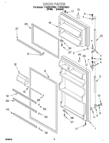 02 - Door parts for Estate Refrigerator TT18DKXDW00 from AppliancePartsPros.com