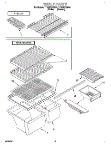 05 - Shelf, Lit / Optional parts for Estate Refrigerator TT18DKXDW00 from AppliancePartsPros.com