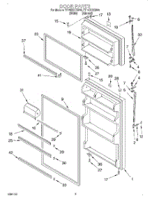 02 - Door parts for Estate Refrigerator TT18DKXEW03 from AppliancePartsPros.com