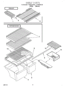 05 - Shelf, Lit / Optional parts for Estate Refrigerator TT18DKXEW03 from AppliancePartsPros.com