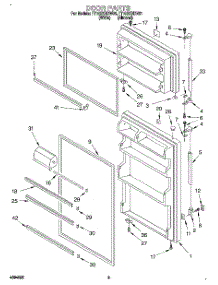 02 - Door parts for Estate Refrigerator TT18DKXDW01 from AppliancePartsPros.com