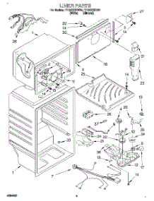 03 - Liner parts for Estate Refrigerator TT18DKXDW01 from AppliancePartsPros.com