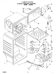 03 - Liner parts for Estate Refrigerator TT18DKXDN00 from AppliancePartsPros.com
