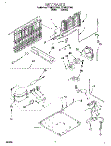 04 - Unit parts for Estate Refrigerator TT18DKXDW03 from AppliancePartsPros.com