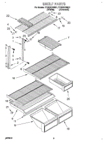 04 - Shelf parts for Estate Refrigerator TT18DKXBN01 from AppliancePartsPros.com