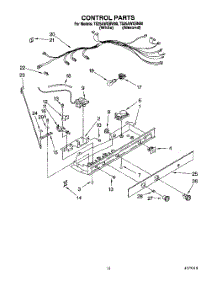 11 - Control parts for Estate Refrigerator TS25AWXBN00 from AppliancePartsPros.com