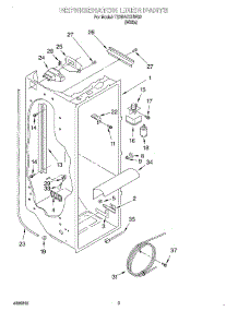 02 - Refrigerator Liner parts for Estate Refrigerator TS25AEXHW02 from AppliancePartsPros.com