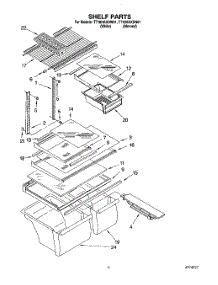 03 - Shelf parts for Estate Refrigerator TT18HAXDN01 from AppliancePartsPros.com