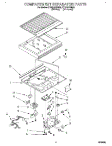 03 - Compartment Separator parts for Estate Refrigerator TT18HAXBW00 from AppliancePartsPros.com