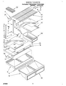04 - Shelf parts for Estate Refrigerator TT18HAXBW00 from AppliancePartsPros.com