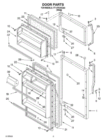 02 - Door parts for Estate Refrigerator TT16TKXKQ00 from AppliancePartsPros.com
