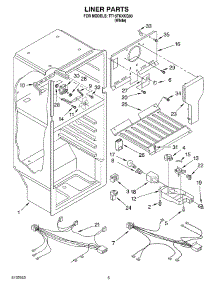 03 - Liner parts for Estate Refrigerator TT16TKXKQ00 from AppliancePartsPros.com