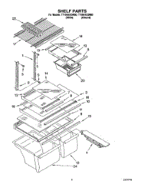 03 - Shelf parts for Estate Refrigerator TT18HAXDN00 from AppliancePartsPros.com