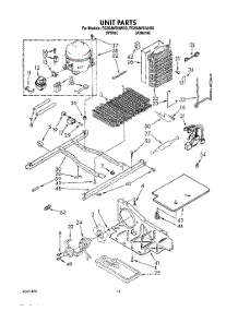 09 - Unit parts for Estate Refrigerator TS25AWXAW00 from AppliancePartsPros.com