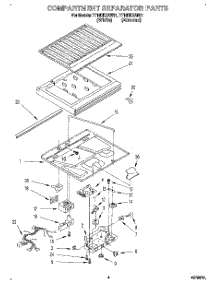 03 - Compartment Separator parts for Estate Refrigerator TT18HKXAW01 from AppliancePartsPros.com