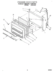 05 - Freezer Door parts for Estate Refrigerator TT18HKXAW01 from AppliancePartsPros.com