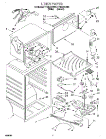 05 - Liner parts for Estate Refrigerator TT18HAXDW00 from AppliancePartsPros.com