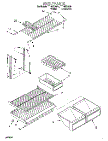 04 - Shelf parts for Estate Refrigerator TT18HKXAN01 from AppliancePartsPros.com