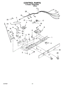 12 - Control, Optional parts for Estate Refrigerator TS22AFXKQ00 from AppliancePartsPros.com