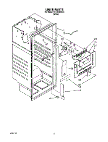 03 - Liner parts for Estate Refrigerator TT14EKRXW01 from AppliancePartsPros.com