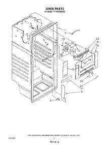 03 - Liner parts for Estate Refrigerator TT14EKRWW00 from AppliancePartsPros.com
