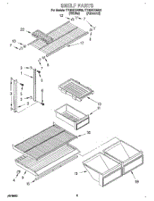 04 - Shelf parts for Estate Refrigerator TT18HKXAW02 from AppliancePartsPros.com