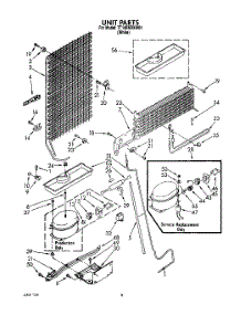 07 - Unit parts for Estate Refrigerator TT14EKRXW01 from AppliancePartsPros.com