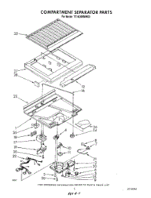 04 - Compartment Separator parts for Estate Refrigerator TT14EKRWW00 from AppliancePartsPros.com