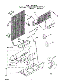 04 - Unit parts for Estate Refrigerator TT14EKRAL01 from AppliancePartsPros.com