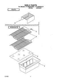 05 - Shelf parts for Estate Refrigerator TT14EKRAW01 from AppliancePartsPros.com