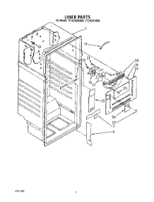 03 - Liner parts for Estate Refrigerator TT14CKXXW00 from AppliancePartsPros.com