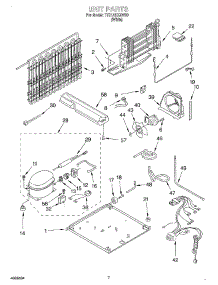 04 - Unit parts for Estate Refrigerator TT21AKXJW00 from AppliancePartsPros.com