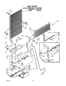 07 - Unit parts for Estate Refrigerator TT14CKXXW01 from AppliancePartsPros.com