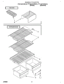 05 - Shelf, Lit / Optional parts for Estate Refrigerator TT14HDXBN01 from AppliancePartsPros.com