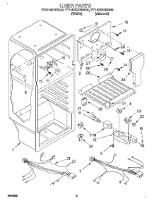 03 - Liner, Lit / Optional parts for Estate Refrigerator TT14HDXBW00 from AppliancePartsPros.com