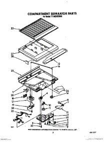 04 - Compartment Separator parts for Estate Refrigerator TT14EKRXW00 from AppliancePartsPros.com
