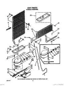 07 - Unit parts for Estate Refrigerator TT14EKRXW00 from AppliancePartsPros.com