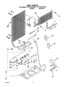 04 - Unit parts for Estate Refrigerator TT14CKXAN01 from AppliancePartsPros.com