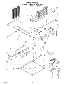 04 - Unit parts for Estate Refrigerator TT21AKXKQ00 from AppliancePartsPros.com