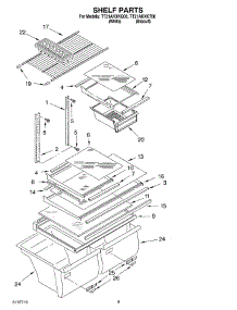 05 - Shelf, Optional parts for Estate Refrigerator TT21AKXKT00 from AppliancePartsPros.com