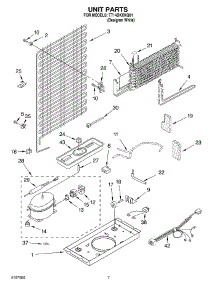 04 - Unit parts for Estate Refrigerator TT14DKXKQ01 from AppliancePartsPros.com