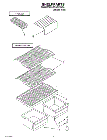 05 - Shelf, Optional parts for Estate Refrigerator TT14DKXKQ01 from AppliancePartsPros.com