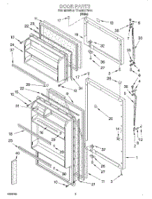 02 - Door parts for Estate Refrigerator TT14DKXEW15 from AppliancePartsPros.com
