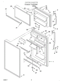 02 - Door parts for Estate Refrigerator TT21AKXJW01 from AppliancePartsPros.com